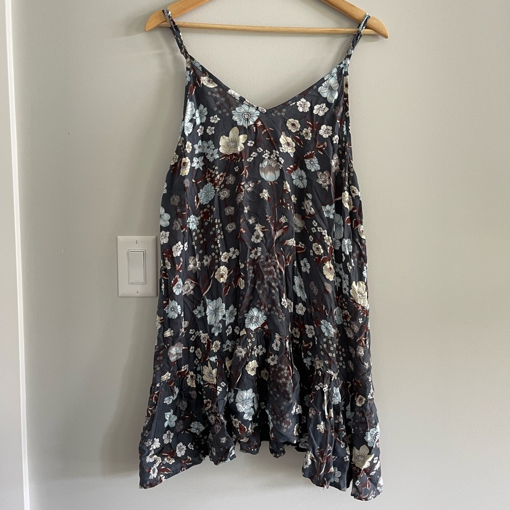 Summer floral swing dress